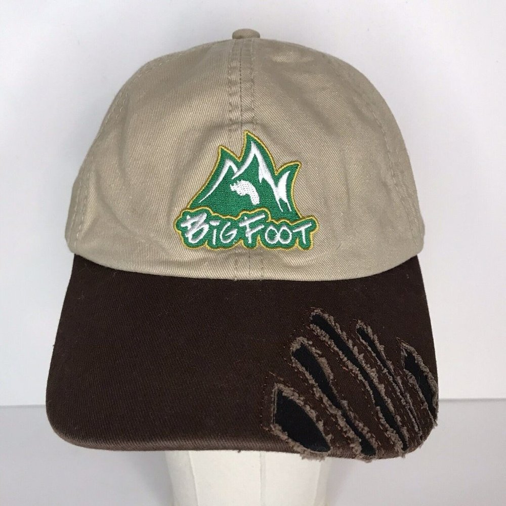 Bigfoot Sasquatch Yeti Beige Brown Adjustable Hat